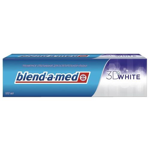 BLEND-A-MED 3D WHITE З/ПАСТА ТРЕХМЕРНОЕ ОТБЕЛИВАНИЕ ЗУБНАЯ ПАСТА ОТБЕЛИВАЮЩАЯ 100 МЛ №1