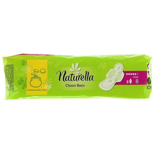 NATURELLA CLASSIC BASIC ПРОКЛАДКИ MAXI ПРОКЛАДКИ ЖЕНСКИЕ ГИГИЕНИЧЕСКИЕ MAXI №8