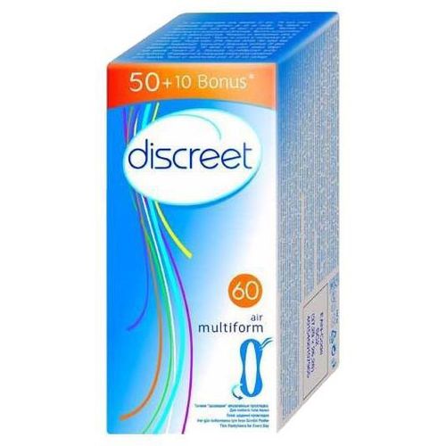 DISCREET ПРОКЛАДКИ ГИГИЕНИЧЕСКИЕ ЕЖЕДНЕВНЫЕ AIR ПРОКЛАДКИ ЖЕНСКИЕ ГИГИЕНИЧЕСКИЕ ЕЖЕДНЕВНЫЕ №60