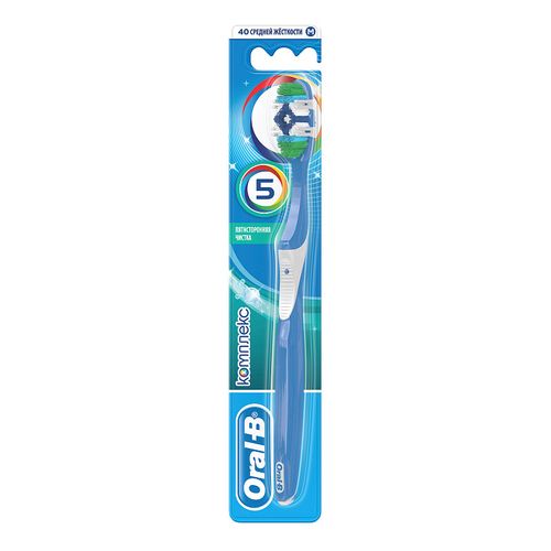 ORAL-B З/ЩЕТКА КОМПЛЕКС ПЯТИСТОРОННЯЯ ЧИСТКА 40 СРЕДНЯЯ ЗУБНАЯ ЩЕТКА   №1