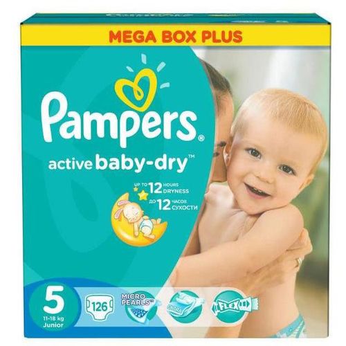 PAMPERS ACTIVE BABY-DRY ПОДГУЗНИКИ 5 JUNIOR 11-18КГ ПОДГУЗНИКИ ДЕТСКИЕ №126