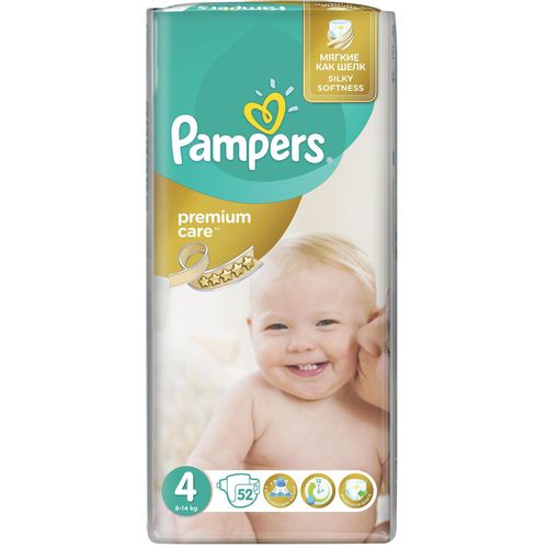 PAMPERS PREMIUM CARE ПОДГУЗНИКИ 4 MAXI 7-14КГ ПОДГУЗНИКИ ДЕТСКИЕ №52