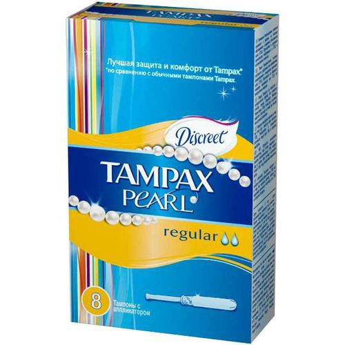 TAMPAX COMPAK PEARL ТАМПОНЫ REGULAR ТАМПОНЫ REGULAR №8