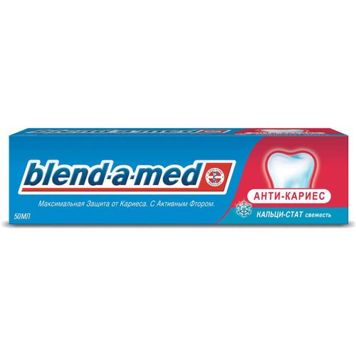 BLEND-A-MED АНТИ-КАРИЕС КАЛЬЦИ-СТАТ З/ПАСТА СВЕЖЕСТЬ ЗУБНАЯ ПАСТА ОСВЕЖАЮЩАЯ 50 МЛ №1