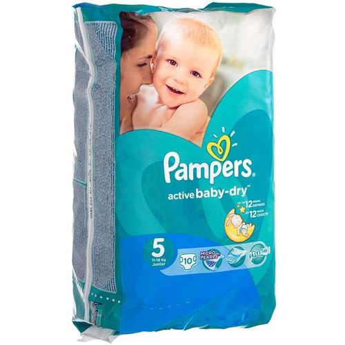 PAMPERS ACTIVE BABY-DRY ПОДГУЗНИКИ 5 JUNIOR 11-18КГ ПОДГУЗНИКИ ДЕТСКИЕ №10