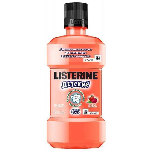 LISTERINE SMART RINSE ОПОЛАСКИВАТЕЛЬ Д/ПОЛОСТИ РТА ДЕТСКИЙ ЯГОДНАЯ СВЕЖЕСТЬ ОПОЛАСКИВАТЕЛЬ ДЛЯ ПОЛОСТИ РТА 250 МЛ №1