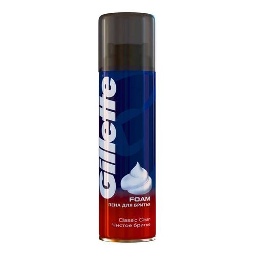 GILLETTE ПЕНА Д/БРИТЬЯ CLASSIC CLEAN ЧИСТОЕ БРИТЬЕ ПЕНА ДЛЯ БРИТЬЯ 200 МЛ №1