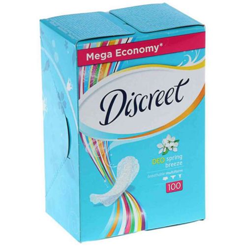 DISCREET ПРОКЛАДКИ ГИГИЕНИЧЕСКИЕ ЕЖЕДНЕВНЫЕ DEO SPRING BREEZE ПРОКЛАДКИ ЖЕНСКИЕ ГИГИЕНИЧЕСКИЕ ЕЖЕДНЕВНЫЕ №100
