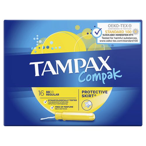TAMPAX COMPAK ТАМПОНЫ REGULAR ТАМПОНЫ REGULAR №16