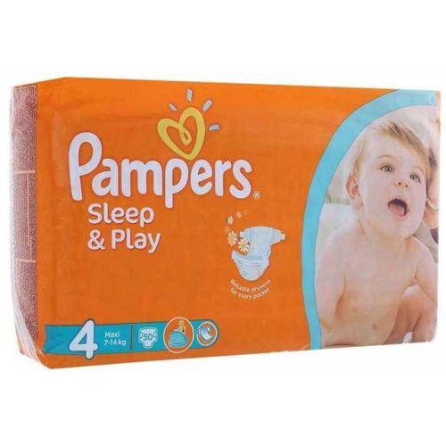 PAMPERS SLEEP & PLAY ПОДГУЗНИКИ 4 MAXI 7-14КГ ПОДГУЗНИКИ ДЕТСКИЕ №50