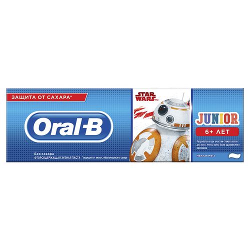 ORAL-B З/ПАСТА ДЕТСКАЯ JUNIOR 6+ НЕЖНАЯ МЯТА ЗУБНАЯ ПАСТА ДЕТСКАЯ 75 МЛ №1