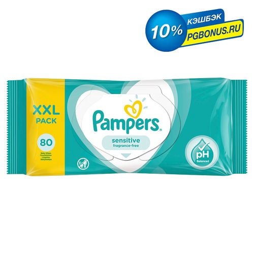 PAMPERS SENSITIVE САЛФЕТКИ ДЕТСКИЕ ВЛАЖНЫЕ САЛФЕТКИ ВЛАЖНЫЕ ДЕТСКИЕ   №80