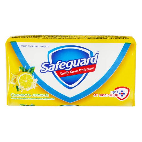 SAFEGUARD МЫЛО ТУАЛЕТНОЕ СВЕЖЕСТЬ ЛИМОНА КОСМЕТИЧЕСКОЕ МЫЛО 90 Г №1