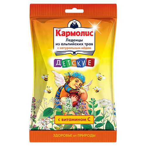КАРМОЛИС ИЗ АЛЬПИЙСКИХ ТРАВ С МЕДОМ ДЕТСКИЕ ЛЕДЕНЦЫ  75 Г №1