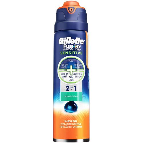 GILLETTE FUSION ГЕЛЬ Д/БРИТЬЯ PROGLIDE SENSITIVE ACTIVE SPORT ГЕЛЬ ДЛЯ БРИТЬЯ 170 МЛ №1