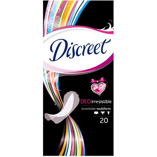DISCREET ПРОКЛАДКИ ГИГИЕНИЧЕСКИЕ ЕЖЕДНЕВНЫЕ DEO IRRESISTIBLE ПРОКЛАДКИ ЖЕНСКИЕ ГИГИЕНИЧЕСКИЕ ЕЖЕДНЕВНЫЕ №20