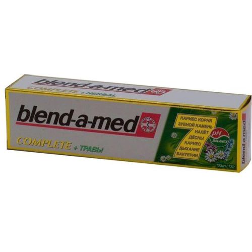 BLEND-A-MED КОМПЛЕКС 7 З/ПАСТА С ОПОЛАСКИВАТЕЛЕМ ТРАВЫ ЗУБНАЯ ПАСТА КОМПЛЕКСНАЯ 100 МЛ №1