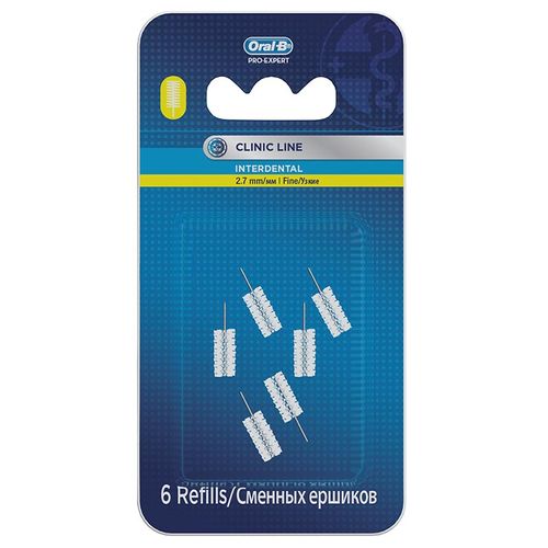 ORAL-B ЁРШИКИ СМЕННЫЕ ЦИЛИНДРИЧЕСКИЕ ЕРШИКИ МЕЖЗУБНЫЕ №6