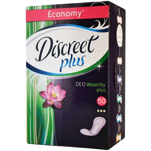 DISCREET ZONE PLUS ПРОКЛАДКИ ГИГИЕНИЧЕСКИЕ ЕЖЕДНЕВНЫЕ DEO WATERLILY PLUS ПРОКЛАДКИ ЖЕНСКИЕ ГИГИЕНИЧЕСКИЕ ЕЖЕДНЕВНЫЕ №50