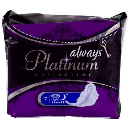 ALWAYS ULTRA PLATINUM NIGHT SINGLE ПРОКЛАДКИ ПРОКЛАДКИ ЖЕНСКИЕ ГИГИЕНИЧЕСКИЕ НОЧНЫЕ №7