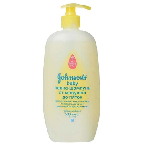 JOHNSONS ШАМПУНЬ-ПЕНКА ОТ МАКУШКИ ДО ПЯТОК ШАМПУНЬ ДЛЯ ВОЛОС И ТЕЛА ДЛЯ ДЕТЕЙ 500 МЛ №1