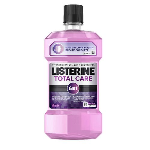 LISTERINE TOTAL CARE ОПОЛАСКИВАТЕЛЬ Д/ПОЛОСТИ РТА ОПОЛАСКИВАТЕЛЬ ДЛЯ ПОЛОСТИ РТА 500 МЛ №1