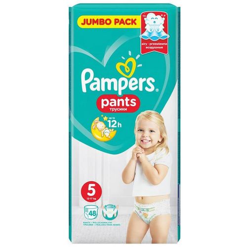 PAMPERS PANTS ТРУСИКИ 5 JUNIOR 12-18КГ ПОДГУЗНИКИ ДЕТСКИЕ-ТРУСЫ №48