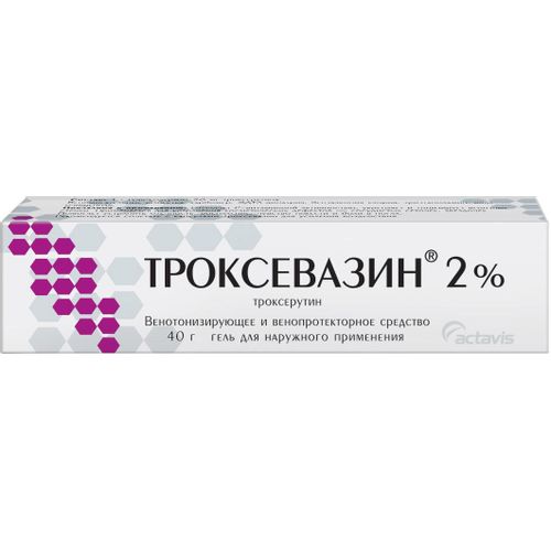 ТРОКСЕВАЗИН ГЕЛЬ ДЛЯ НАРУЖНОГО ПРИМЕНЕНИЯ 2% 40 Г №1