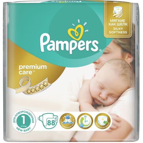 PAMPERS PREMIUM CARE ПОДГУЗНИКИ 1 NEWBORN 2-5КГ ПОДГУЗНИКИ ДЕТСКИЕ №88