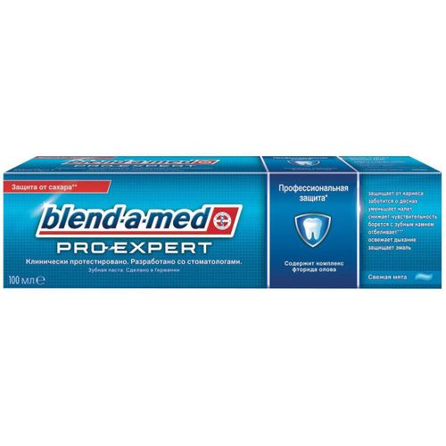 BLEND-A-MED PRO-EXPERT З/ПАСТА ПРОФЕССИОНАЛЬНАЯ ЗАЩИТА СВЕЖАЯ МЯТА ЗУБНАЯ ПАСТА ДЛЯ ЭЛЕКТРИЧЕСКИХ ЩЕТОК 100 МЛ №1