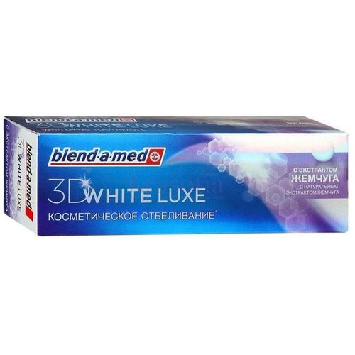 BLEND-A-MED 3D WHITE LUXE З/ПАСТА СИЯНИЕ ЖЕМЧУГА ЗУБНАЯ ПАСТА ОТБЕЛИВАЮЩАЯ 75 МЛ №1