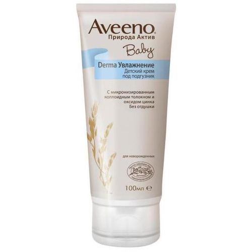 AVEENO BABY DERMA КРЕМ УВЛАЖНЕНИЕ ДЕТСКИЙ ПОД ПОДГУЗНИК КОСМЕТИЧЕСКИЙ КРЕМ  100 МЛ №1