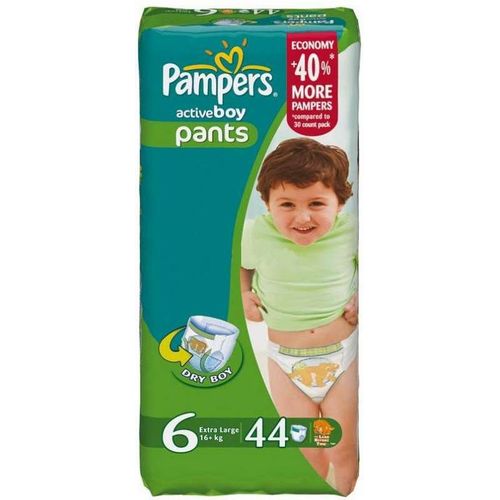 PAMPERS ACTIVE BOY ТРУСИКИ 6 EXTRA LARGE 16+КГ ПОДГУЗНИКИ ДЕТСКИЕ-ТРУСЫ №44