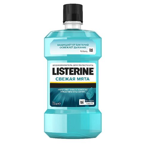 LISTERINE ОПОЛАСКИВАТЕЛЬ Д/ПОЛОСТИ РТА СВЕЖАЯ МЯТА ОПОЛАСКИВАТЕЛЬ ДЛЯ ПОЛОСТИ РТА 250 МЛ №1