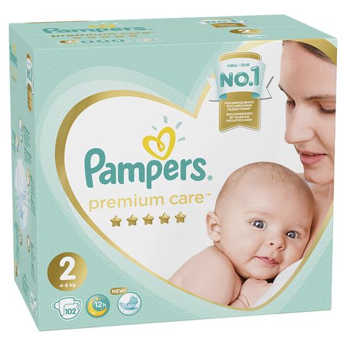 PAMPERS PREMIUM CARE ПОДГУЗНИКИ 2 MINI 4-8КГ ПОДГУЗНИКИ ДЕТСКИЕ №102