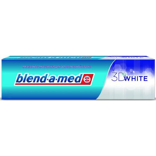 BLEND-A-MED 3D WHITE З/ПАСТА ТРЕХМЕРНОЕ ОТБЕЛИВАНИЕ ЗУБНАЯ ПАСТА ОТБЕЛИВАЮЩАЯ 50 МЛ №1