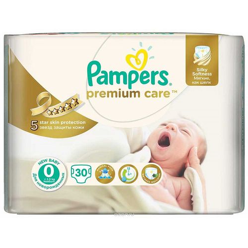 PAMPERS PREMIUM CARE ПОДГУЗНИКИ 0 MICRO NEWBORN 1-2,5КГ ПОДГУЗНИКИ ДЕТСКИЕ №30