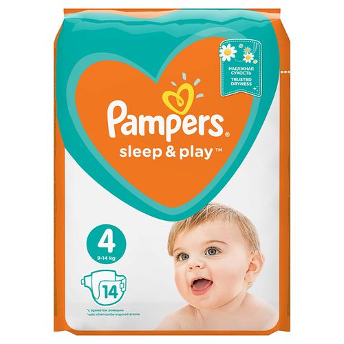 PAMPERS SLEEP & PLAY ПОДГУЗНИКИ 4 MAXI 9-14КГ ПОДГУЗНИКИ ДЕТСКИЕ №14