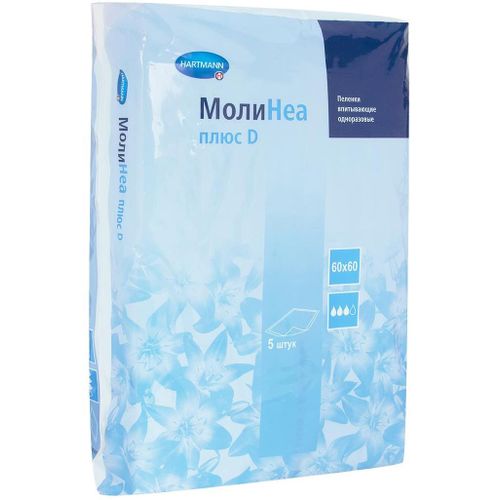 MOLINEA PLUS D ПЕЛЕНКА 60 Х 60СМ ВПИТ 1650МЛ ПЕЛЕНКИ ВПИТЫВАЮЩИЕ ВЗРОСЛЫЕ   №1