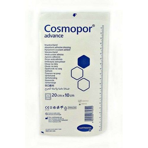 COSMOPOR ADVANCE ПОВЯЗКА САМОКЛЕЯЩАЯСЯ С ВПИТЫВАЮЩЕЙ ПОДУШЕЧКОЙ 20 СМ X 10 СМ ПОВЯЗКИ ПЛАСТЫРНОГО ТИПА   №1
