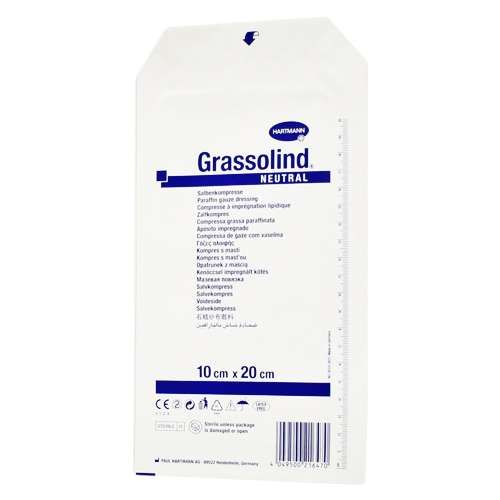 GRASSOLIND ПОВЯЗКА МАЗЕВАЯ ИЗ КРУПНОЯЧЕИСТОЙ МАРЛИ 10 СМ X 20 СМ ПОВЯЗКИ   №1