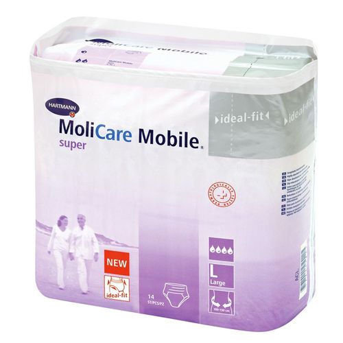 MOLICARE MOBILE SUPER L (100-150 СМ) ВПИТ 2250 МЛ ПОДГУЗНИКИ-ТРУСЫ УРОЛОГИЧЕСКИЕ   №14