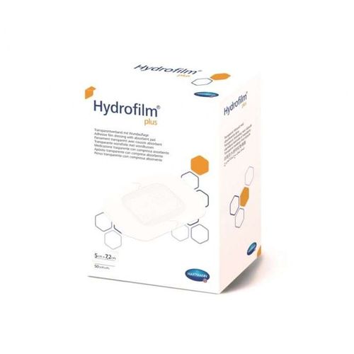 HYDROFILM PLUS ПОВЯЗКА ПРОЗРАЧНАЯ САМОФИКСИРУЮЩАЯ С ВПИТЫВАЮЩЕЙ ПОДУШЕЧКОЙ 5 СМ X 7.2 СМ ПОВЯЗКИ ПЛАСТЫРНОГО ТИПА   №50