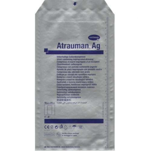 ATRAUMAN AG ПОВЯЗКА МАЗЕВАЯ СЕРЕБРОСОДЕРЖАЩАЯ 10 СМ X 20 СМ ПОВЯЗКИ   №1