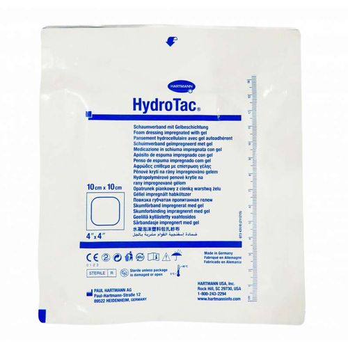 HYDROTAC ПОВЯЗКА ГУБЧАТАЯ ГИДРОФИЛЬНАЯ 10 Х 10 СМ ПОВЯЗКИ   №1