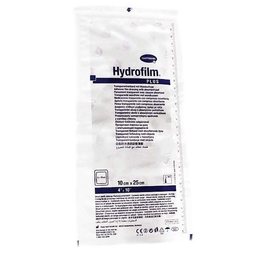 HYDROFILM PLUS ПОВЯЗКА ПРОЗРАЧНАЯ САМОФИКСИРУЮЩАЯ С ВПИТЫВАЮЩЕЙ ПОДУШЕЧКОЙ 10 СМ X 25 СМ ПОВЯЗКИ ПЛАСТЫРНОГО ТИПА   №1