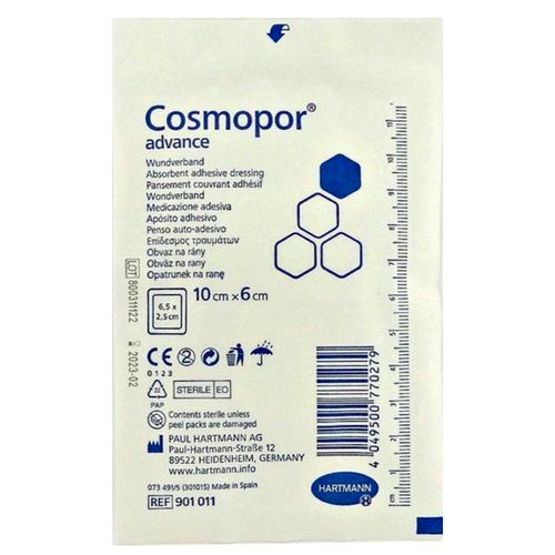 COSMOPOR ADVANCE ПОВЯЗКА САМОКЛЕЯЩАЯСЯ С ВПИТЫВАЮЩЕЙ ПОДУШЕЧКОЙ 10 СМ X 6 СМ ПОВЯЗКИ ПЛАСТЫРНОГО ТИПА №1