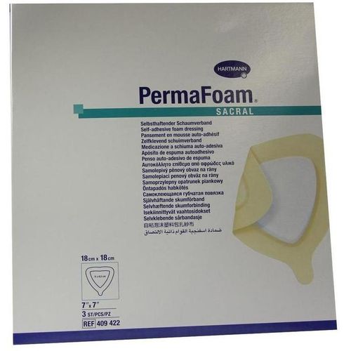 PERMAFOAM SACRAL ПОВЯЗКА ГУБЧАТАЯ НА КРЕСТЕЦ 18СМ Х 18СМ ПОВЯЗКИ №3