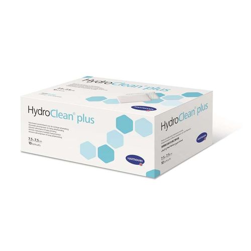 HYDROCLEAN PLUS ПОВЯЗКА АКТИВИРОВАННАЯ Р-ОМ РИНГЕРА С ПГМБ ПОВЯЗКИ 7,5 СМX7,5 СМ   №10