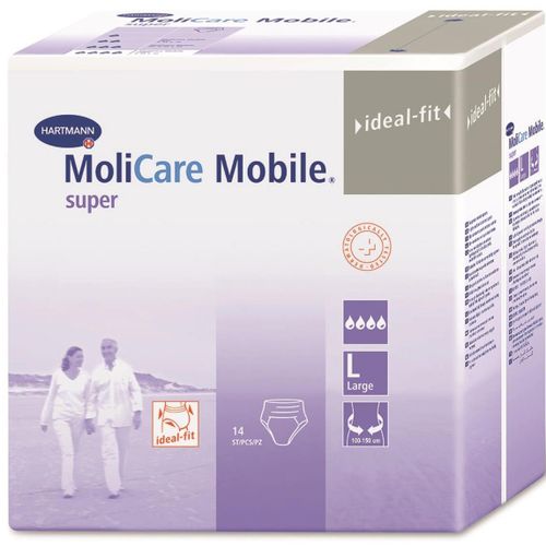MOLICARE MOBILE L (100-150 СМ) ВПИТ 1800 МЛ ПОДГУЗНИКИ-ТРУСЫ УРОЛОГИЧЕСКИЕ   №14